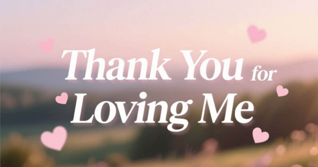  35 “Thank You for Loving Me” Quotes and Sayings