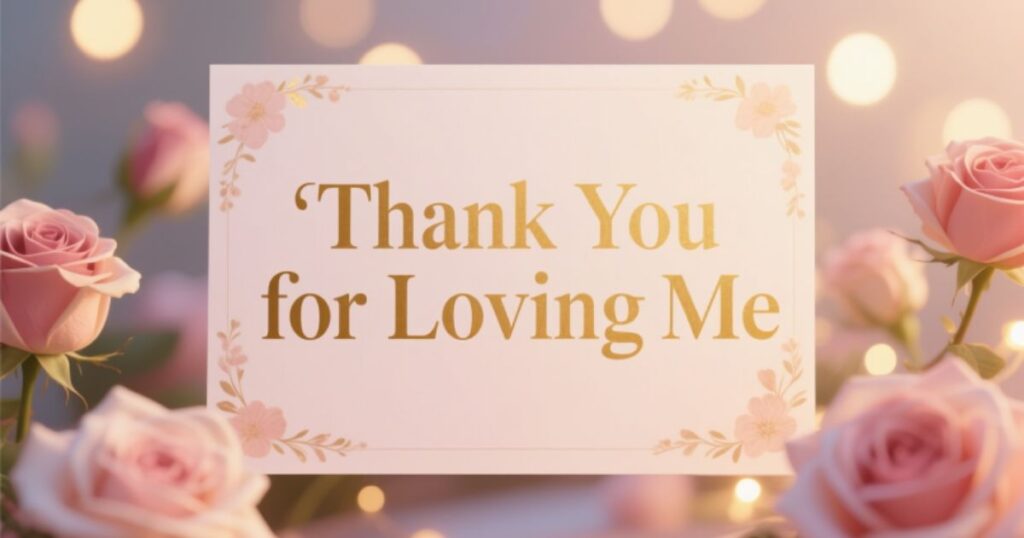  35 “Thank You for Loving Me” Quotes and Sayings
