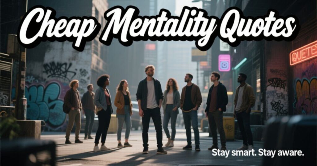 Cheap Mentality Quotes