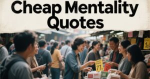 Cheap Mentality Quotes
