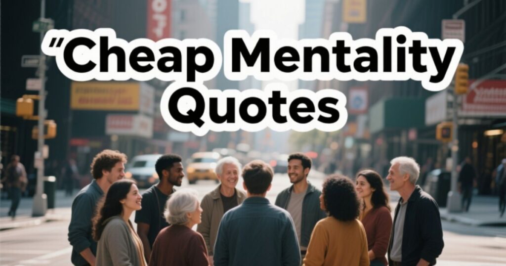 Cheap Mentality Quotes