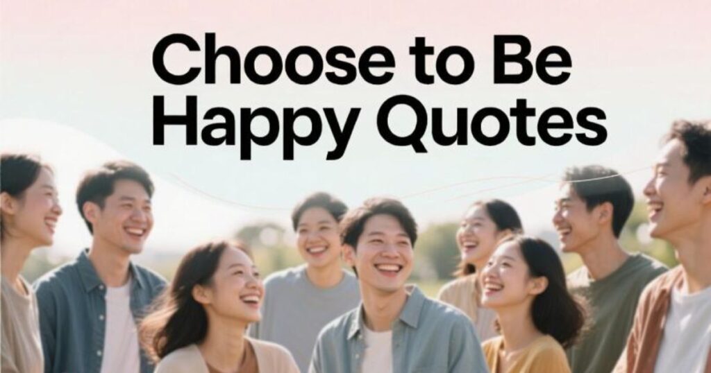 Choose to Be Happy Quotes Simple Reminders to Focus on Joy