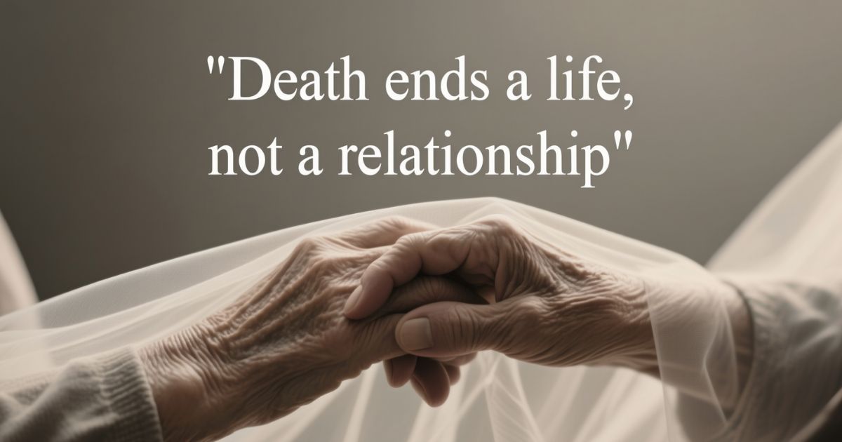 “Death ends a life, not a relationship”15 Similar Quotes