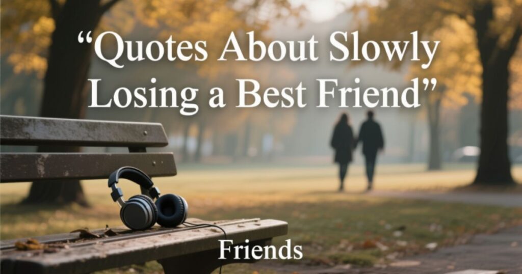 Quotes About Slowly Losing a Best Friend