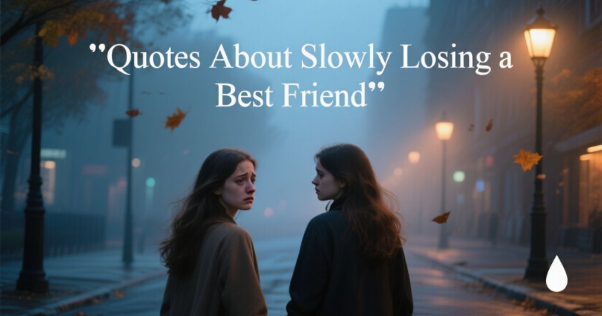 Quotes About Slowly Losing a Best Friend