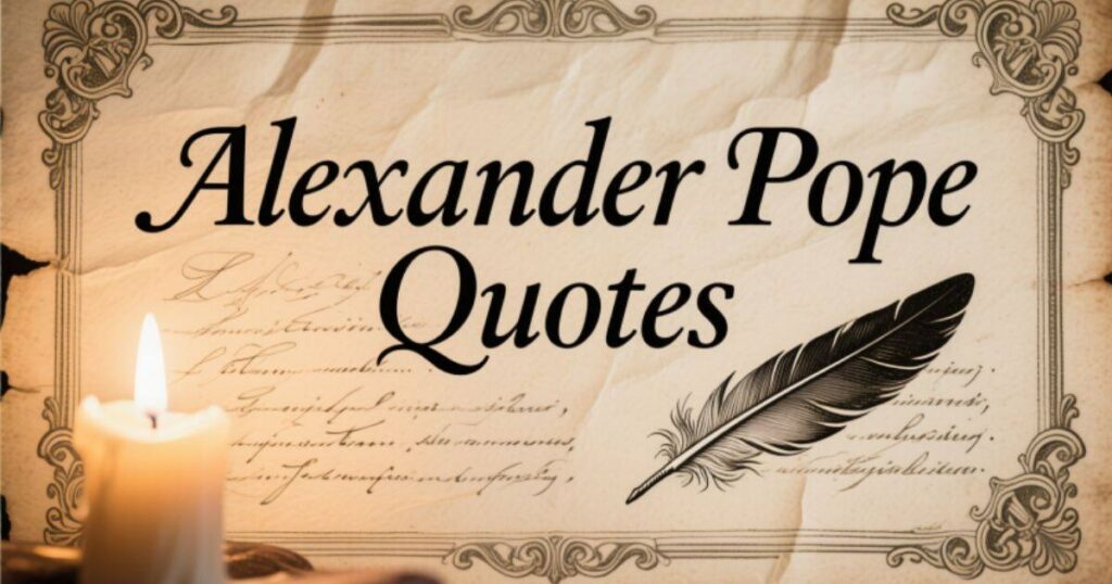 Timeless Alexander Pope Quotes for Wisdom and Reflection