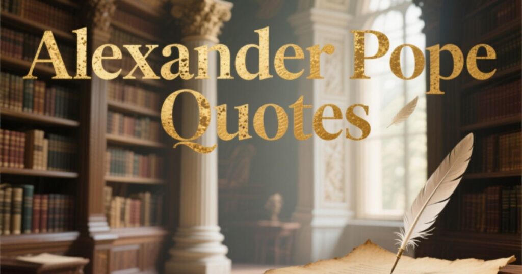 Timeless Alexander Pope Quotes for Wisdom and Reflection