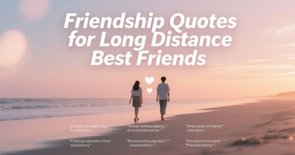 Friendship Quotes for Long Distance Best Friends