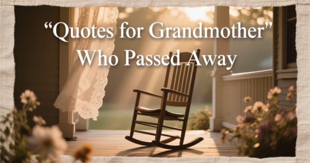 39+ Quotes for a Grandmother Who Passed Away (To Honor Her Memory)