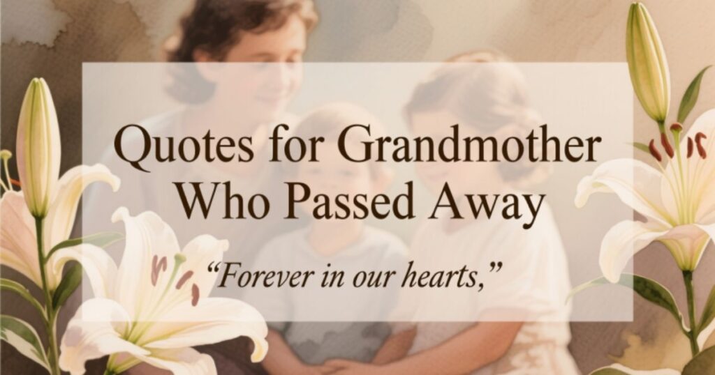39+ Quotes for a Grandmother Who Passed Away (To Honor Her Memory)