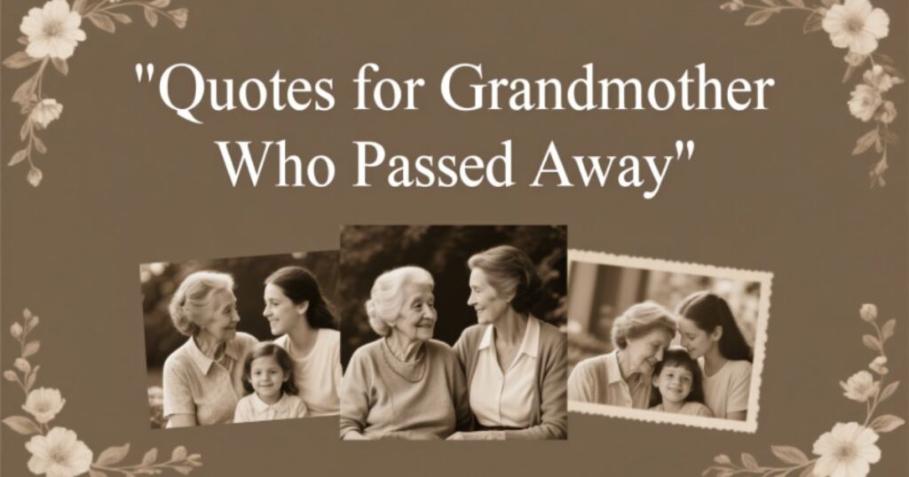 39+ Quotes for a Grandmother Who Passed Away (To Honor Her Memory)