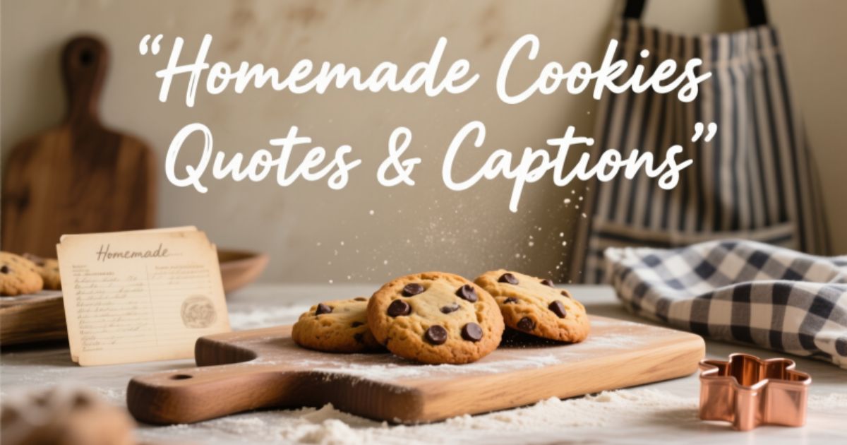 Homemade Cookies Quotes & Captions