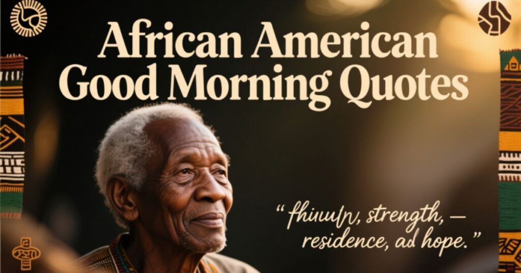 85+ Inspiring African American Good Morning Quotes & Images