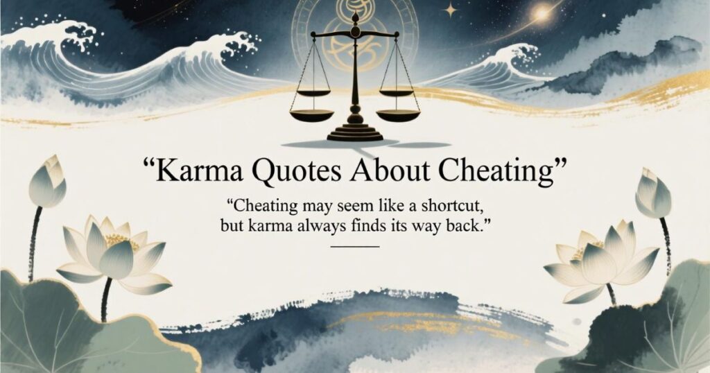 97 Karma Quotes about Cheating and Betrayal in Relationships and Love