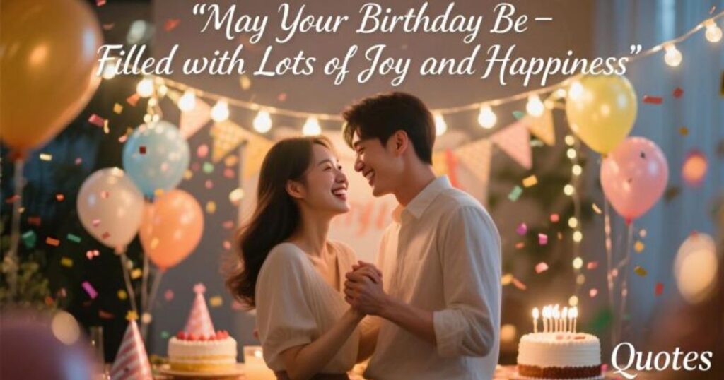 “May Your Birthday Be Filled with Lots of Joy and Happiness” Quotes to Make Their Day Extra Special