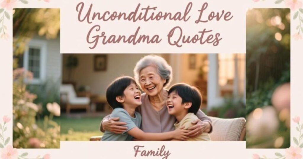 Unconditional Love Grandma Quotes That Warm the Heart