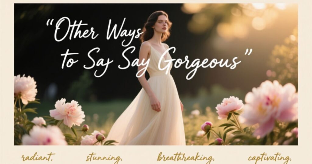 Other Ways to Say Gorgeous: 25 Fresh Compliments to Use Instead