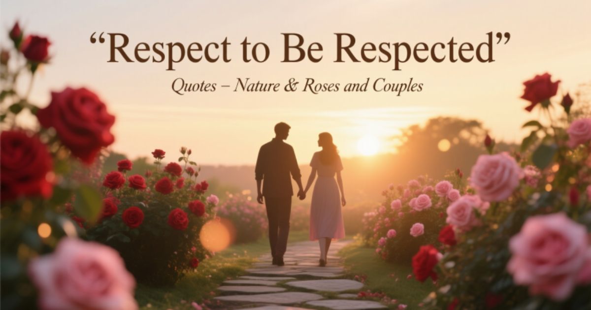 Respect to Be Respected Quotes (Powerful Reminders for Everyday Life)