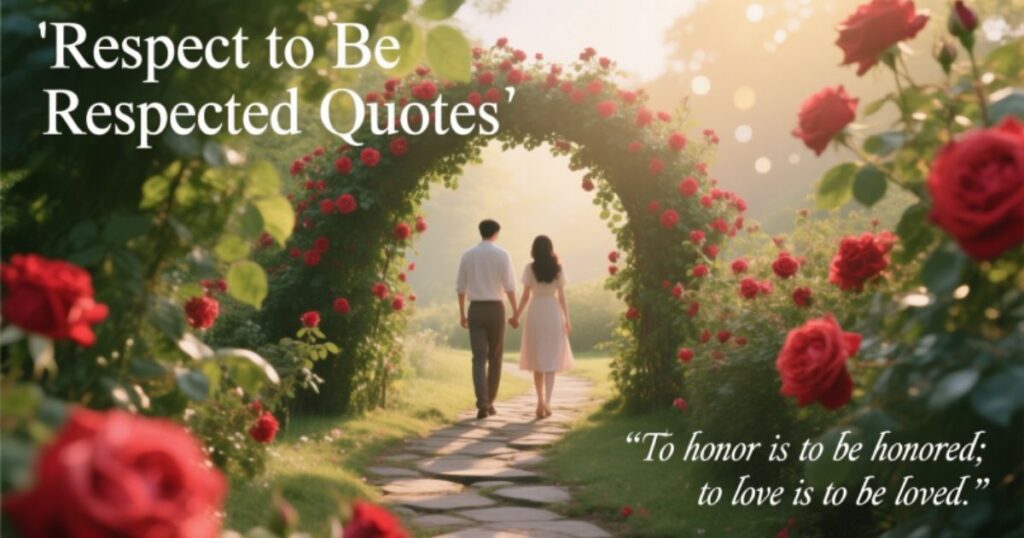Respect to Be Respected Quotes (Powerful Reminders for Everyday Life)