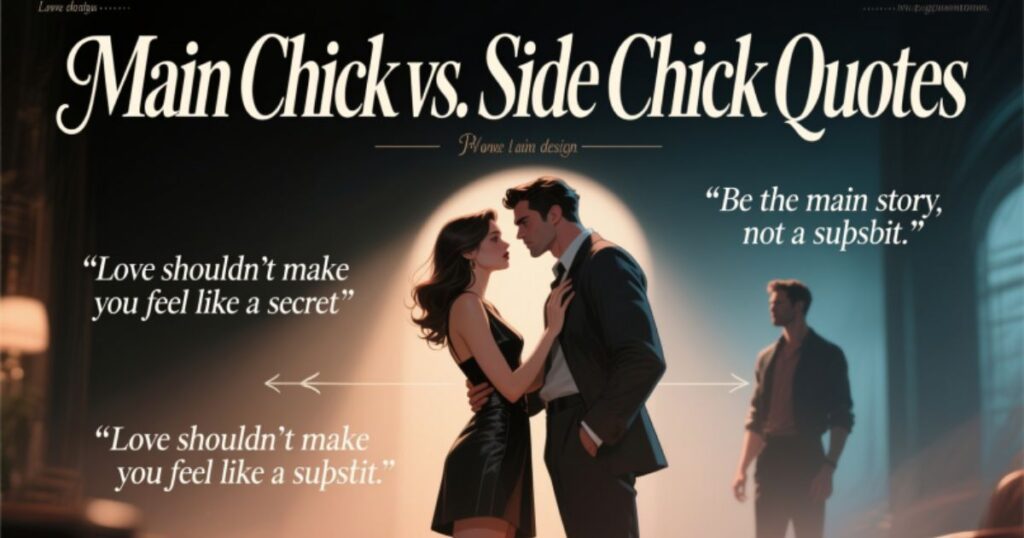 Main Chick vs.Side Chick Quotes That Say It All