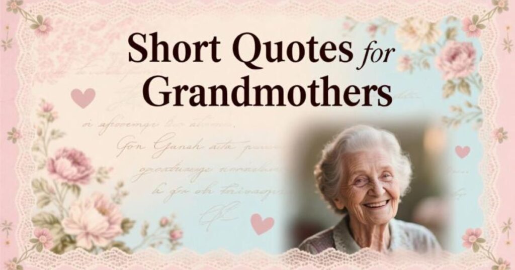  40 Short Heartfelt Quotes for Grandmothers