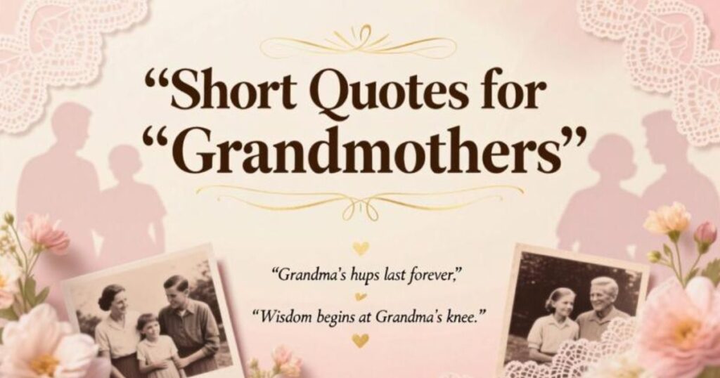  40 Short Heartfelt Quotes for Grandmothers