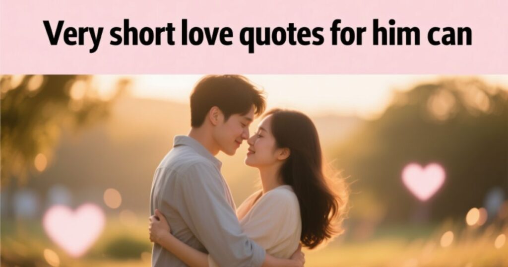 Very Short Love Quotes for Him (Perfect for Making Him Smile)