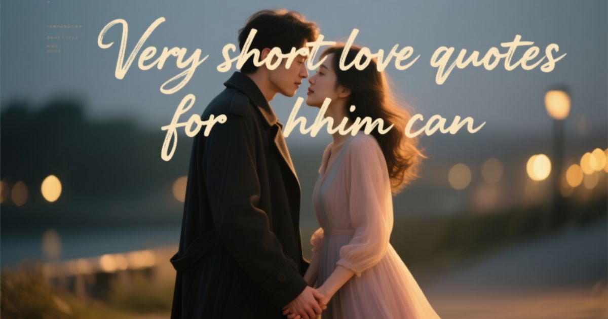Very Short Love Quotes for Him (Perfect for Making Him Smile)