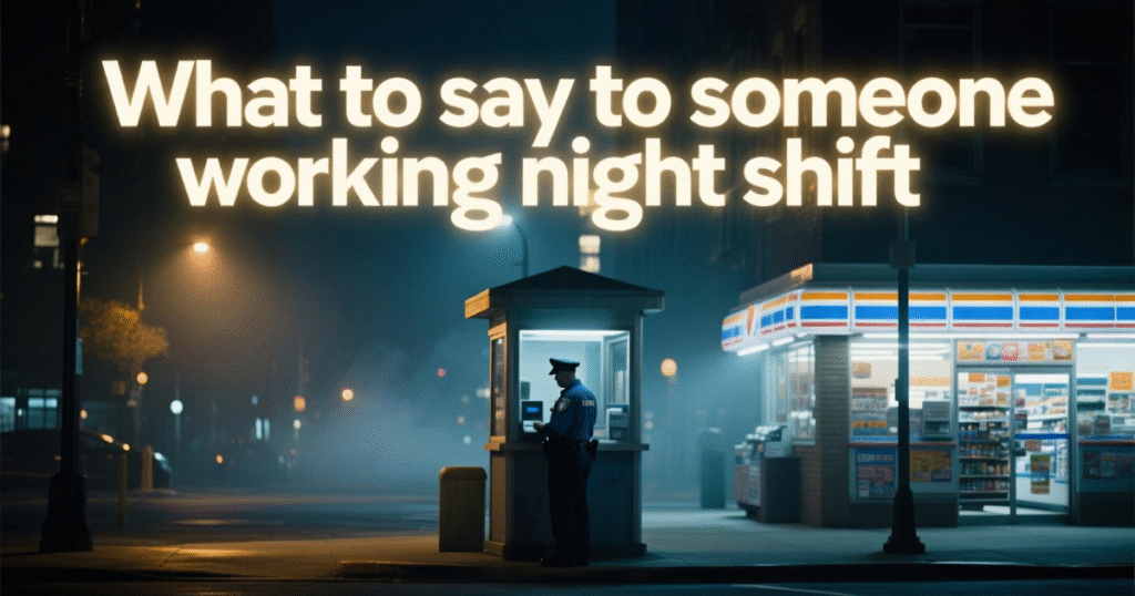 What To Say to Someone Working Night Shift: 115 Quotes and Examples