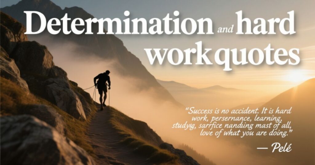 29 Determination and Hard Work Quotes by Famous People