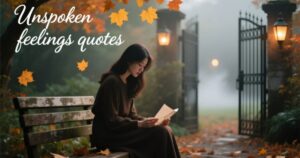 Unspoken Feelings Quotes That Capture Hidden Emotions