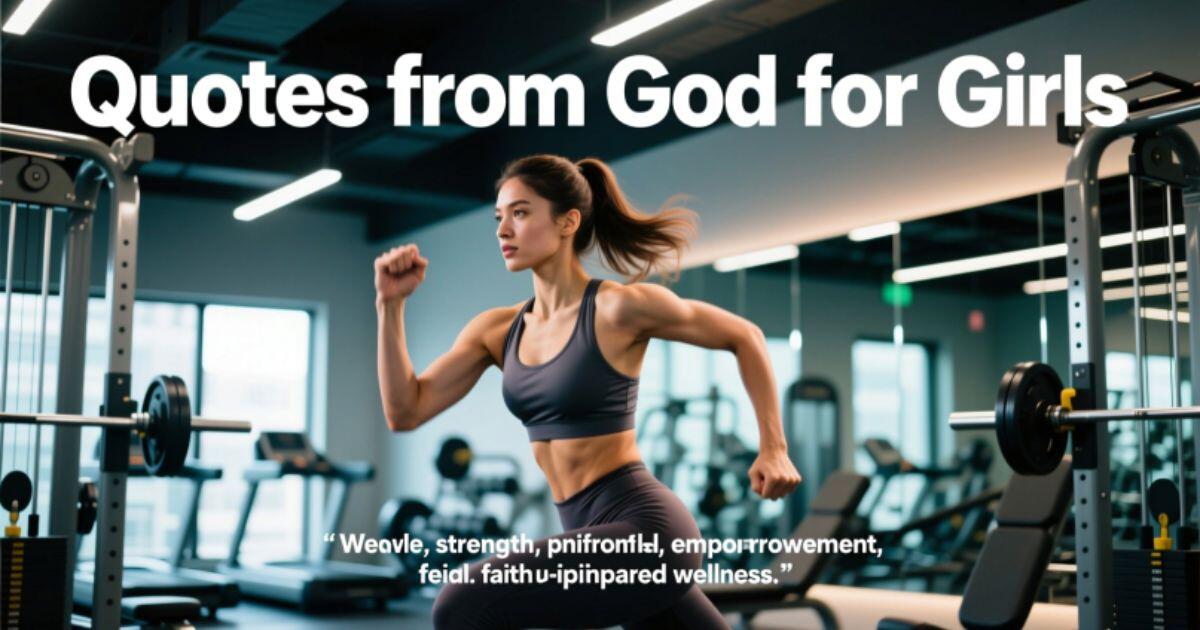 Inspiring Quotes from God for Girls Who Give Their All in Sports