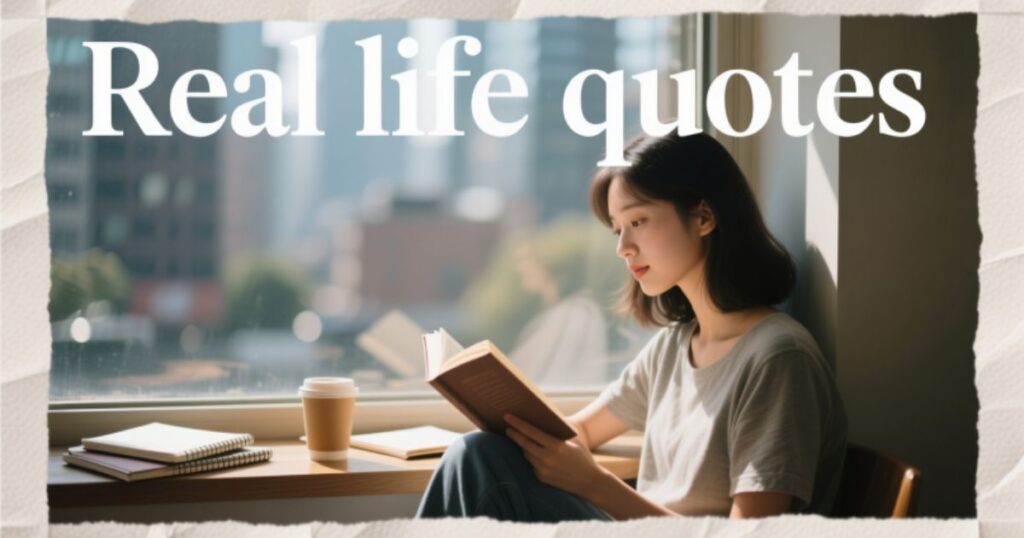 29+ Real Life Quotes That Reflect Both Harsh & Beautiful Truths