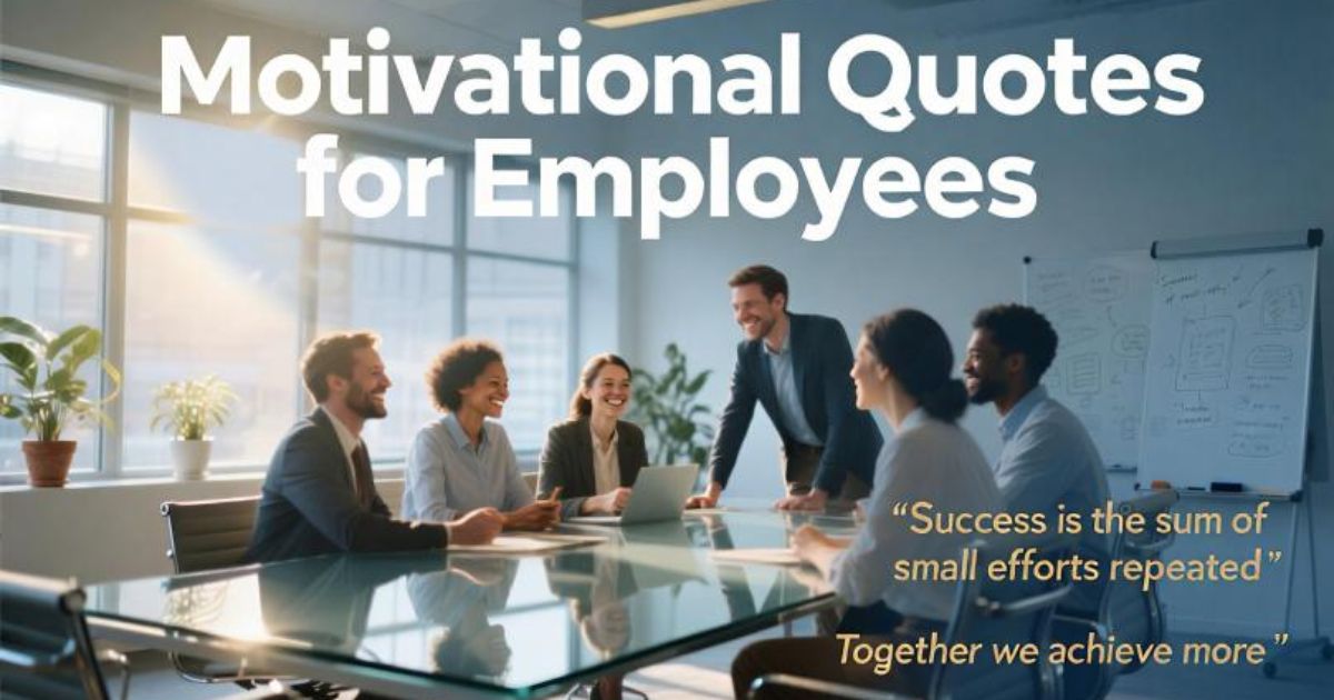 Top Motivational Quotes to Boost Employee Performance and Morale