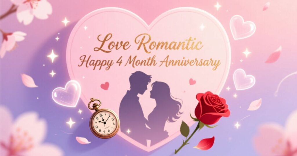 100 Love Romantic Happy 4 Month Anniversary Wishes