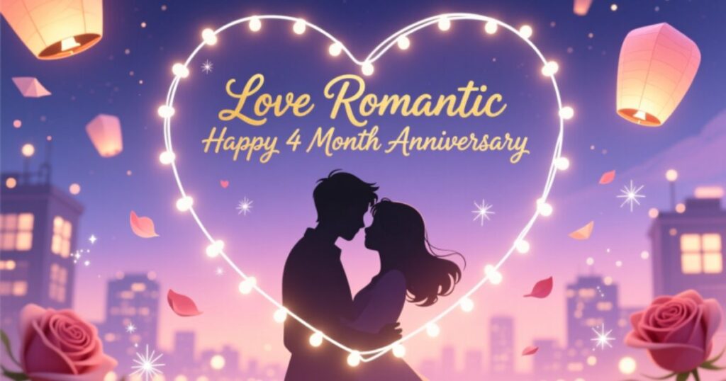 100 Love Romantic Happy 4 Month Anniversary Wishes