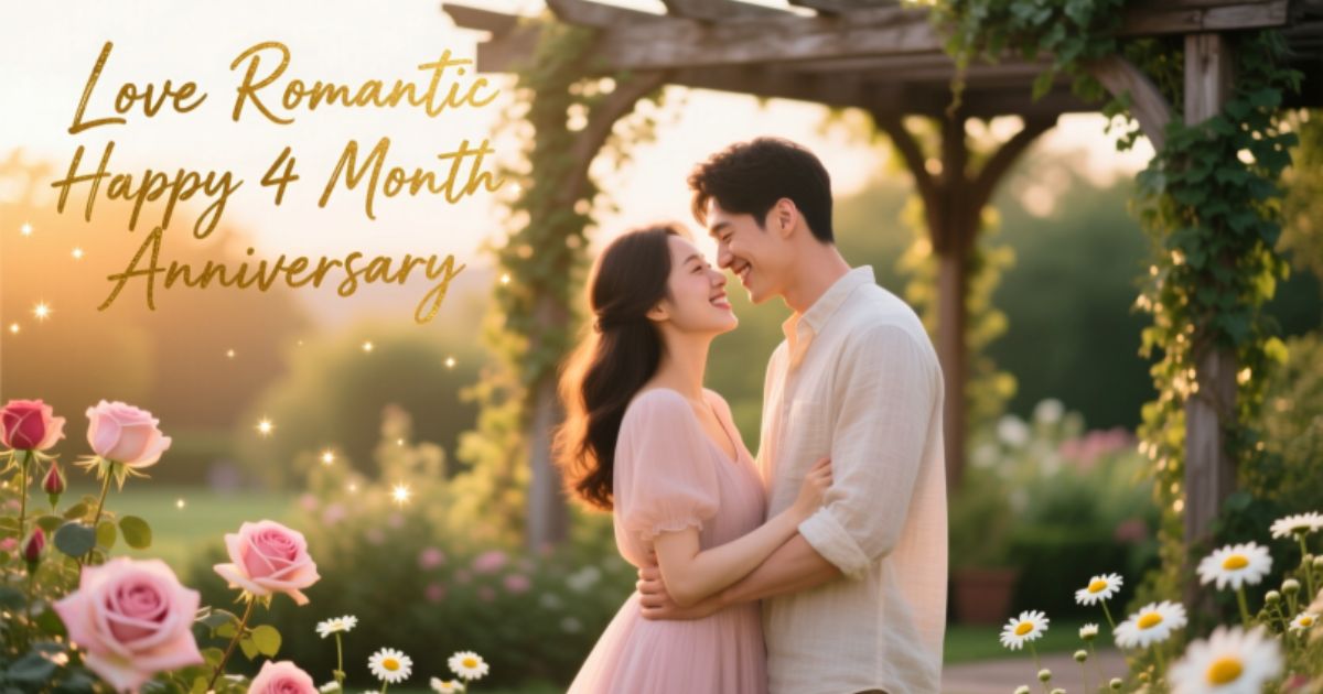 100 Love Romantic Happy 4 Month Anniversary Wishes