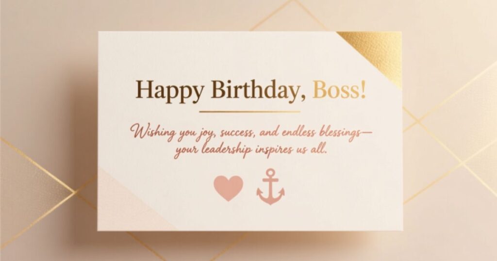 120 Professional and Heartfelt Birthday Wishes To Boss with Images to Show Appreciation