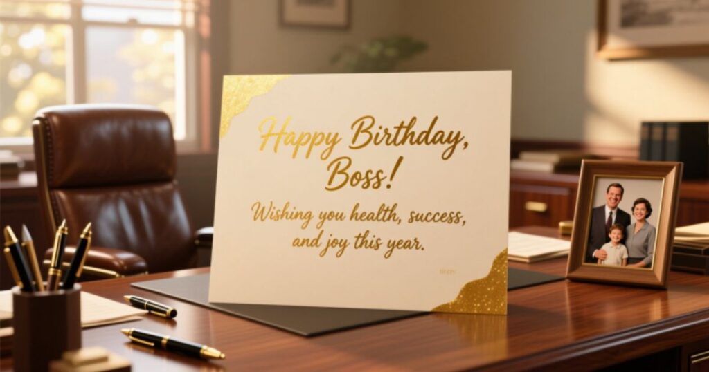 120 Professional and Heartfelt Birthday Wishes To Boss with Images to Show Appreciation