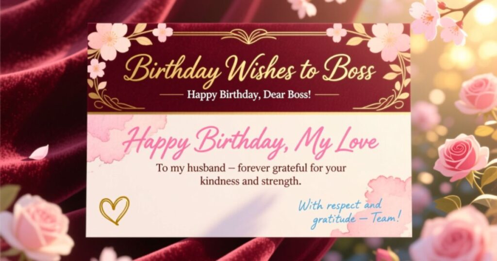 120 Professional and Heartfelt Birthday Wishes To Boss with Images to Show Appreciation