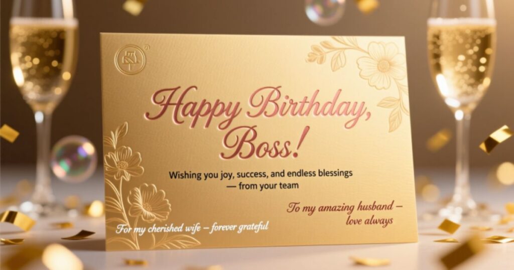 120 Professional and Heartfelt Birthday Wishes To Boss with Images to Show Appreciation