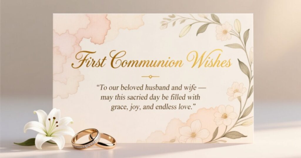 120+ First Communion Wishes to Treasure Forever
