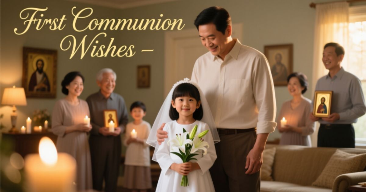 120+ First Communion Wishes to Treasure Forever