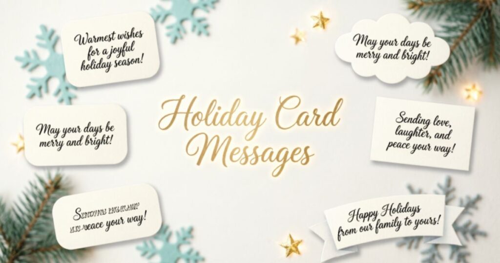 100 What to Write in a Holiday Card Messages