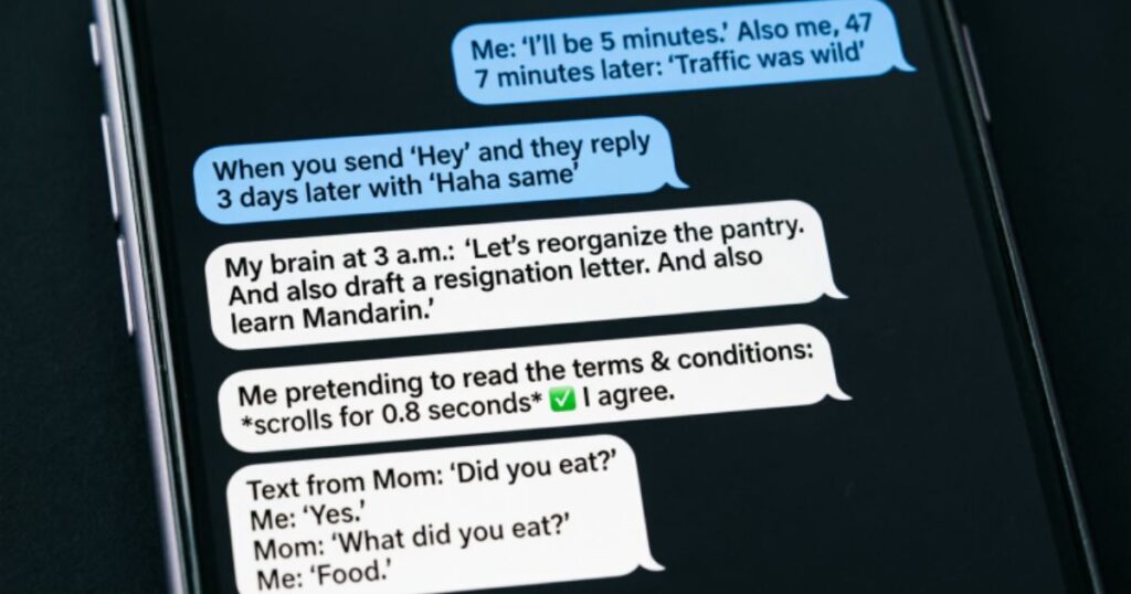 50 Funny Text Messages to Make Anyone LOL (Friends, Family & More)